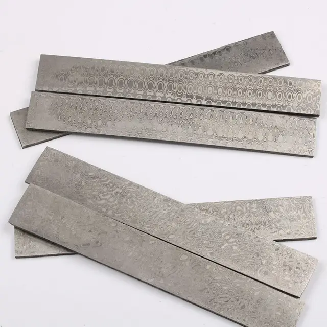 Prawdziwe damasceńskie kęsy stalowe HRC58 nóż stalowy DIY blanks nóż do robienia materiału ze stali nierdzewnej