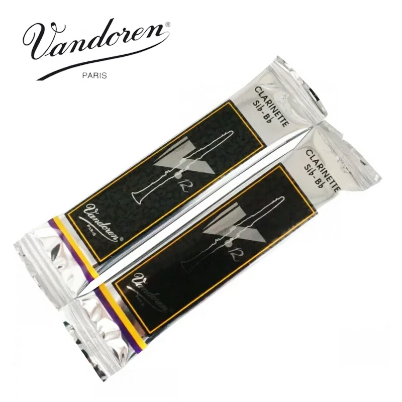 Original France Vandoren V12 Bb Clarinet Reeds / Clarinette Sib-Bb Reeds Strength 2.5#, 3#, 3.5#  Box of 10