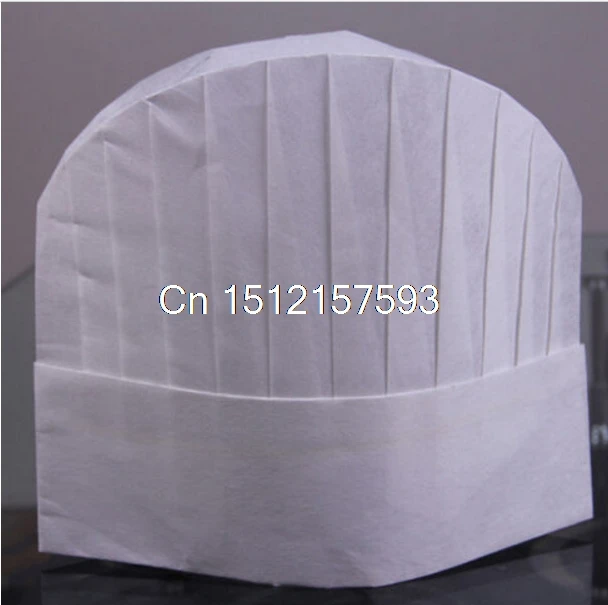20Pcs (2โหล) Professional ทิ้งสีขาวกระดาษเชฟหมวก