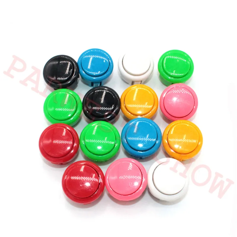 

50pcs New OEM 30mm Push Buttons Replace For Arcade copy Sanwa Button Mame KOF Games Parts of 7 Colors Choice