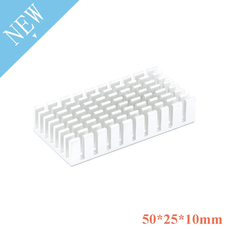 ฮีทซิงค์50*25*10มม.หม้อน้ำ Cooler หม้อน้ำอลูมิเนียม50X25X10mm Cooling อุปกรณ์เสริม DIY ฮีทซิงค์ CPU GPU IC ชิปหน่วยความจำ