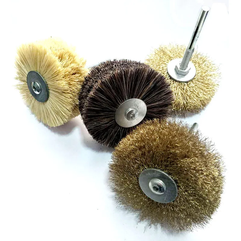 Abrasive Head Polishing Wheel Brush With 6MM Shank For Wood Jewellery Buffing Waxing Rotary Tools New