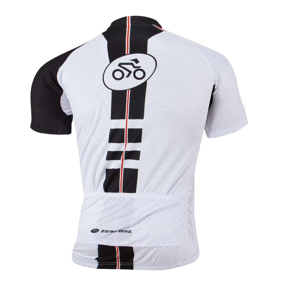 ZERO BIKE Summer abbigliamento da ciclismo da uomo MTB Bicycle maglia da ciclismo traspirante pantaloncini bianchi a maniche corte M-XXL