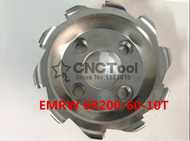 EMRW 6R200-60-10T Face End Milling Cutter Indexable Flat Roughing Cutting For Flat Cutting Plane Profiling,CNC Milling Cutter