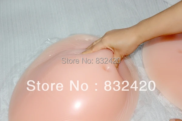 Free Shipping 3~4 Month Comfortable Fake Silicone Pregnant Belly