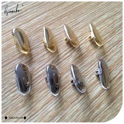 2Pairs Golden Silicone Glasses Anti Slip Melon Seeds Nose Pads Comfortable Rubber Silicone Metal Nose Pads