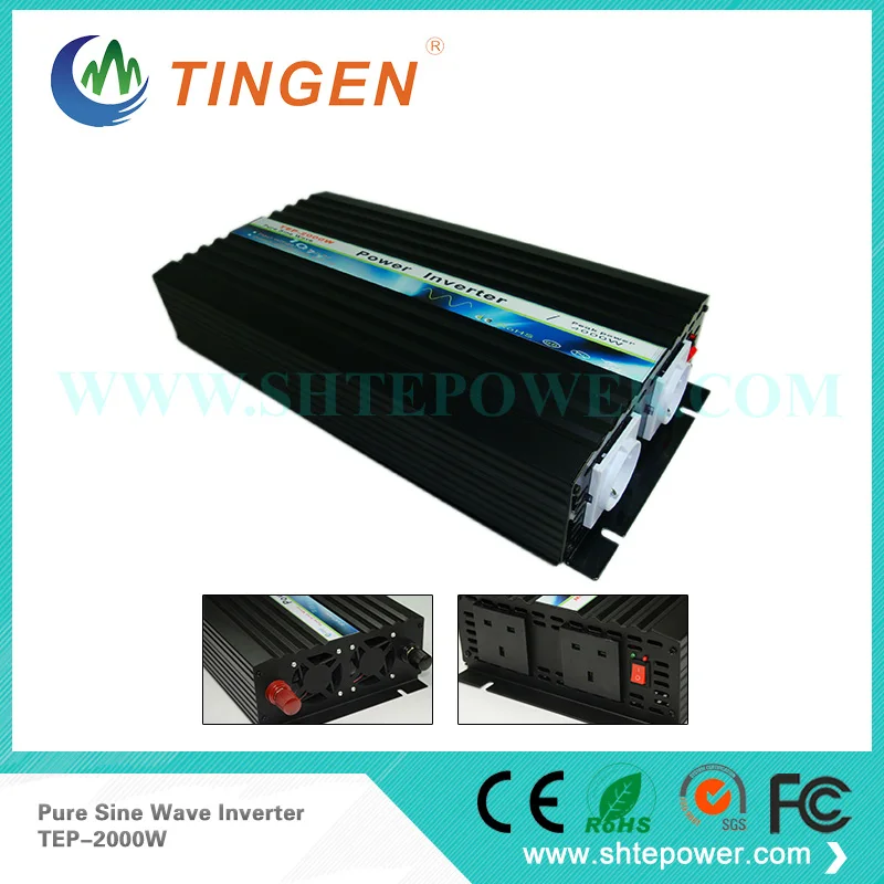 wholesale 2000w inverter 24v 220v, off grid power inverter 2kw, input 12v/24v output 220v converter