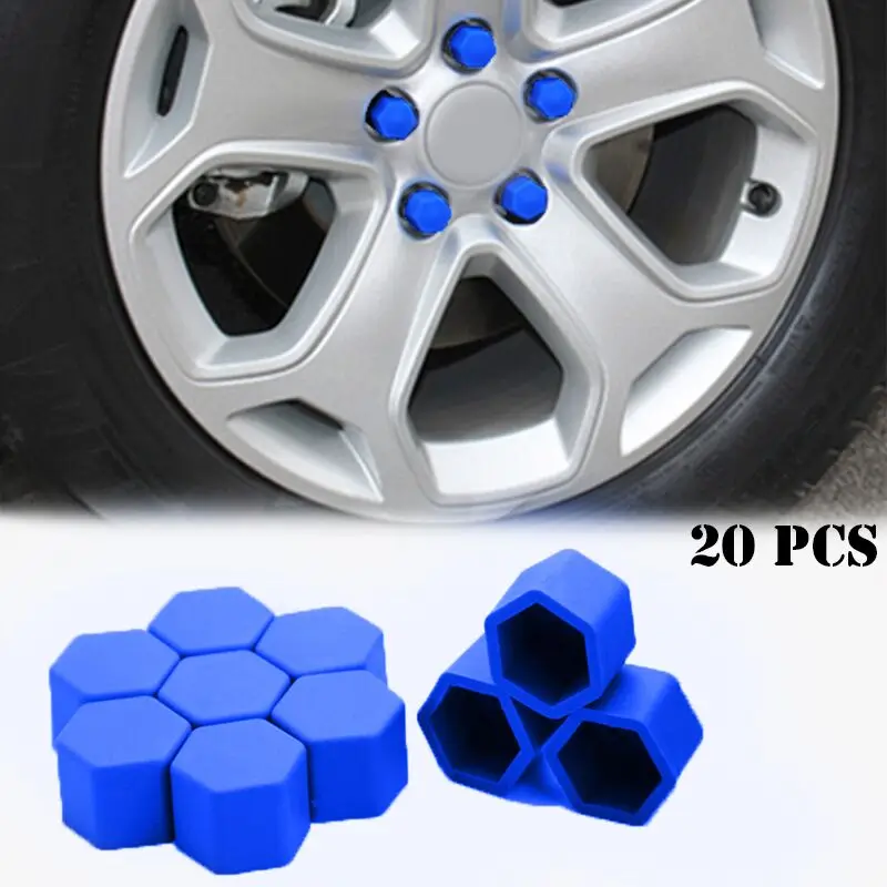 

20pcs Silicone Car Wheel Nuts Covers For Nissan Teana X-Trail Qashqai Livina Tiida Sunny Geniss Juke Almera Car Accessories