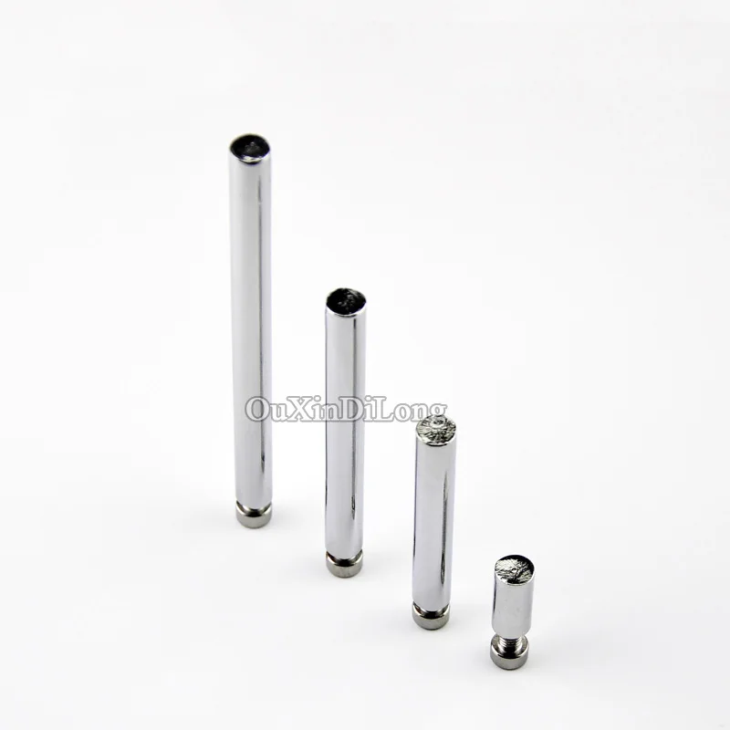 

Wholesale 500PCS/LOT Solid Metal Advertising Nails Screws Bolts Acrylic Advertisement Standoffs Pins Glass Decorative Hardware