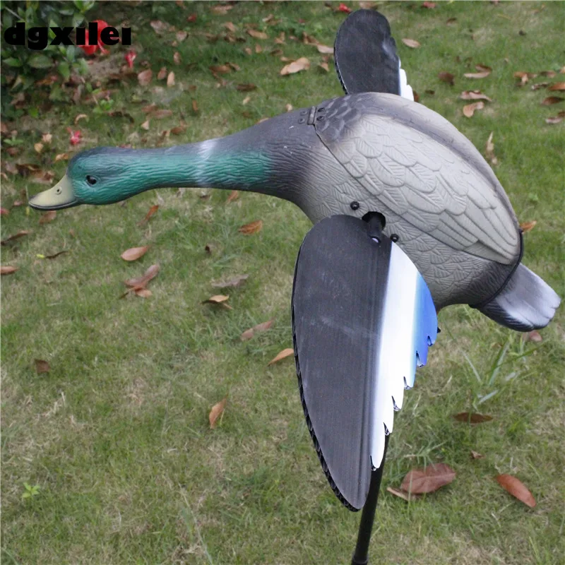 

Outdoor Hunting Plastic Duck Decoy with Magnet Spinning Wings, 4 * AA Battery, Wholesale