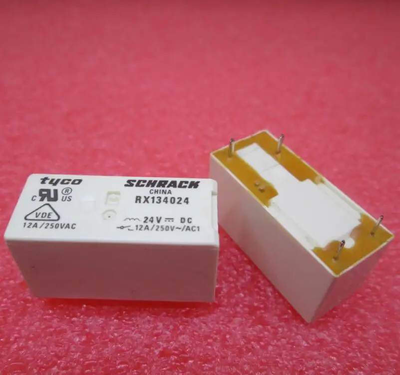 

HOT NEW relay RX134024 24VDC RX134024-24VDC 134024 24V 24VDC DC24V 12A 250VAC4PIN