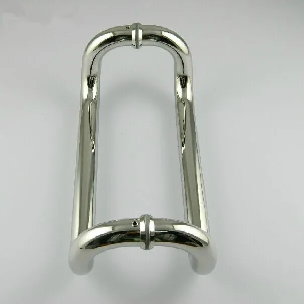 

400mm Elbow stainless steel big gate door handles bright KTV office hotel glass door pulls handles