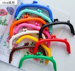 16cm multi candy color cute DIY girl purse resin frame mouth golden clasp 3pcs/lot