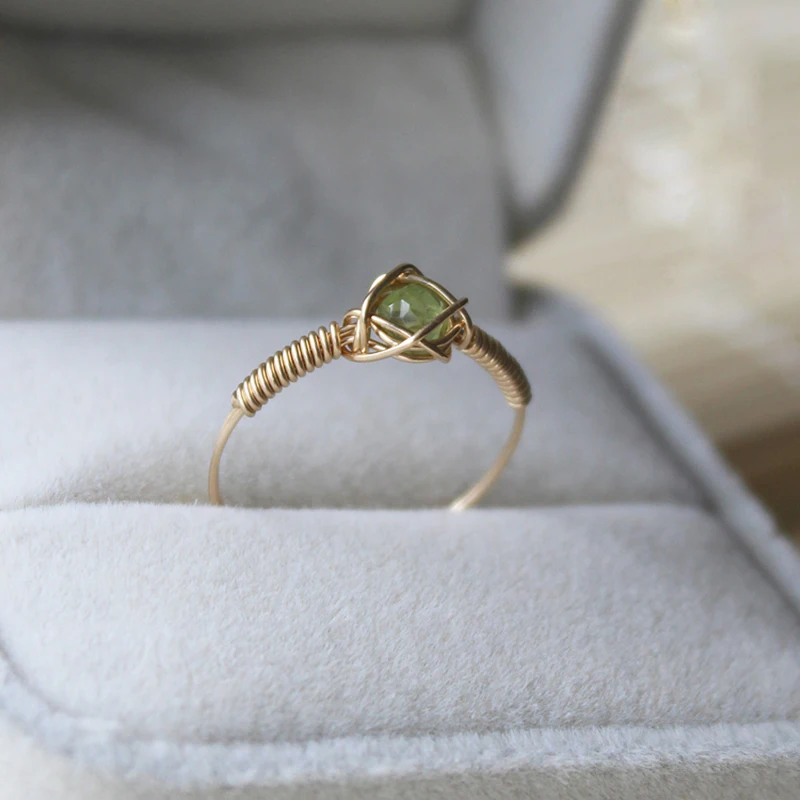 Handmade Natural Ring Gold Filled Jewelry Birthday Gift Boho Bague Femme Anillos Mujer Rings For Women Gold Jewelry