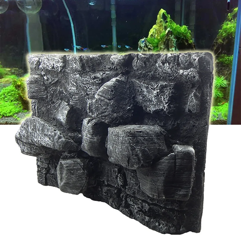 Aquarium huge rock 3D Background Terrarium Reptile Box Decoration Pattern pet Gecko Lizard Fish Tortoise Tarantula Frog Vivarium