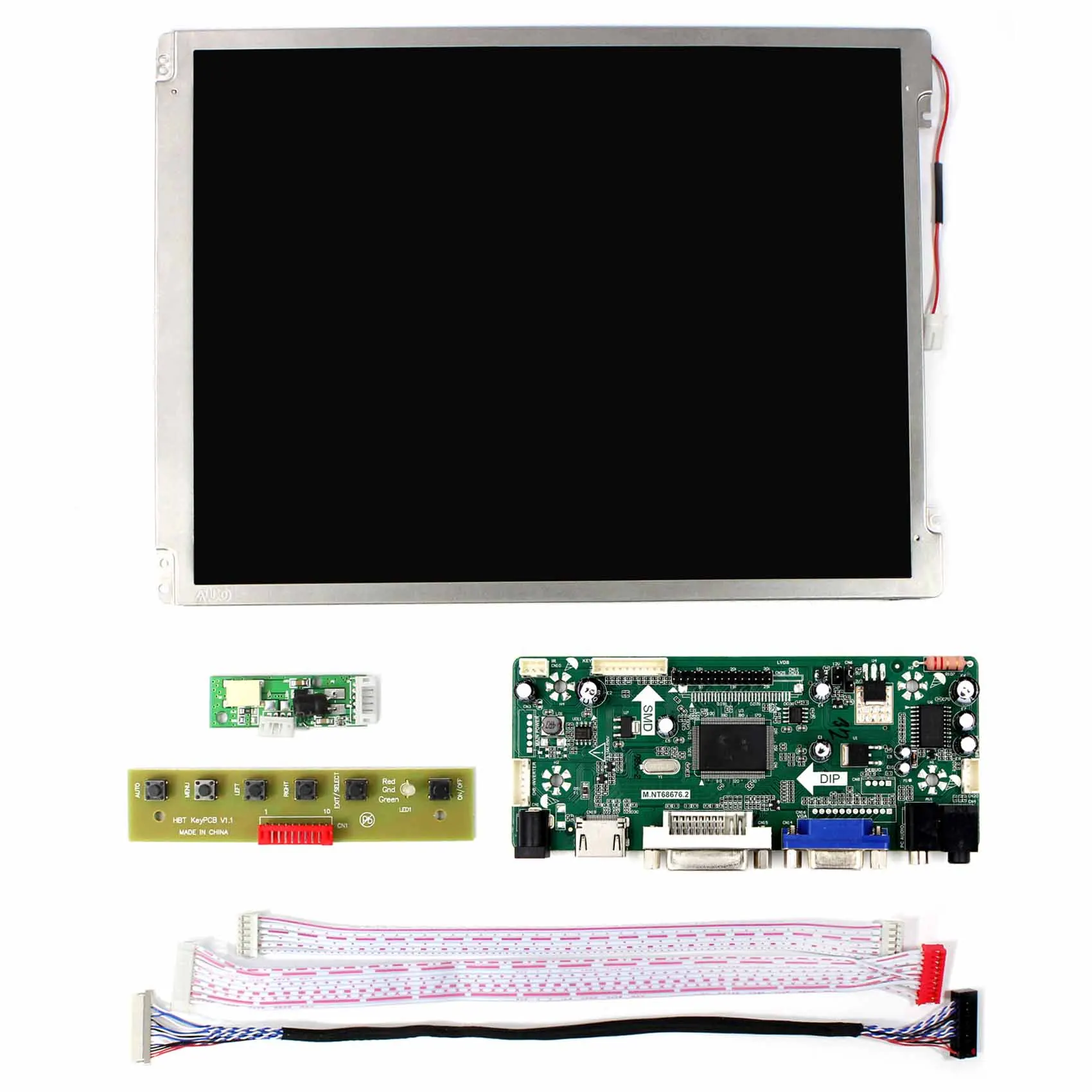 HD MI DVI VGA AUDIO LCD Control Board 10.4inch 800x600 LED Backlight Replace G104SN03-V1