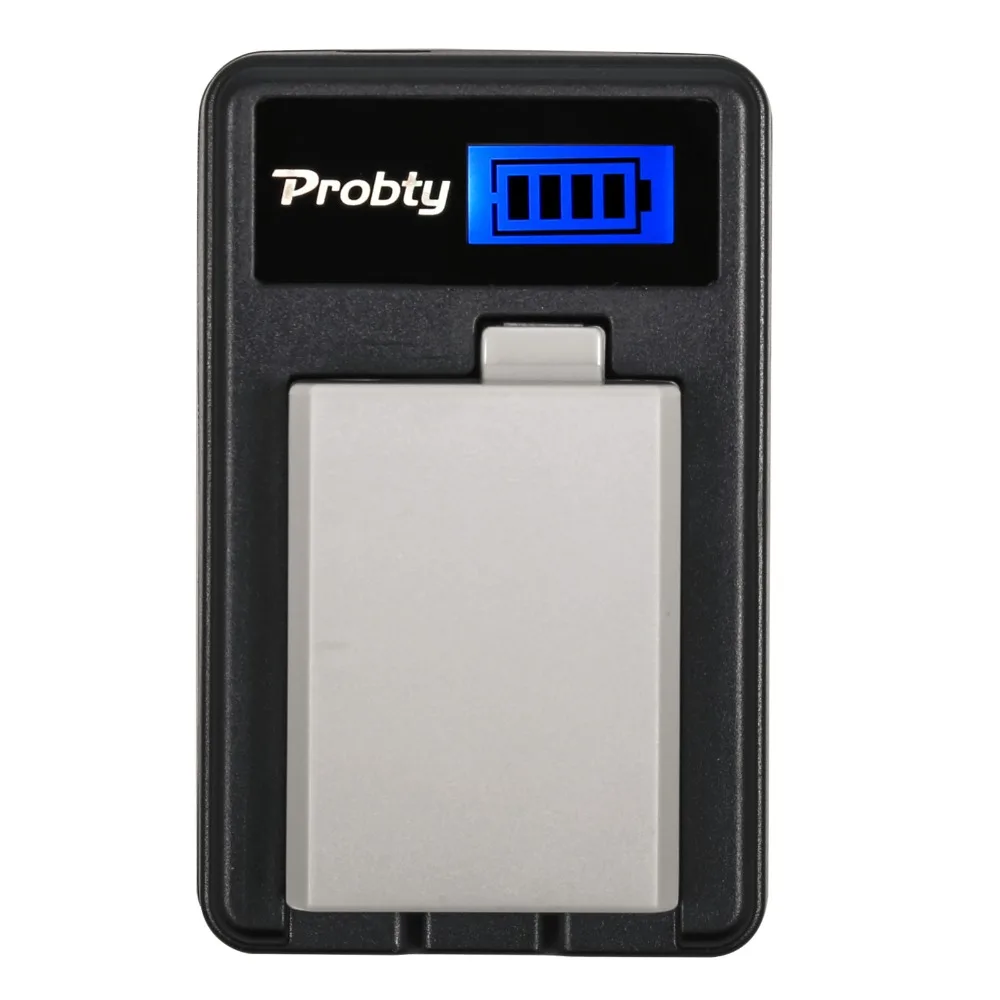 PROBTY 1 pz LP-E5 LP E5 batteria digitale + caricatore USB LCD per Canon 450D 500D 1000D Kiss X2 X3 F Rebel XSi Xli XS fotocamera