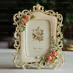 Photo Frame for Home Decoration, Cute Garden Rose, Beauty, Creative, Wedding, Birthday Gift, Wholesale, FG1082