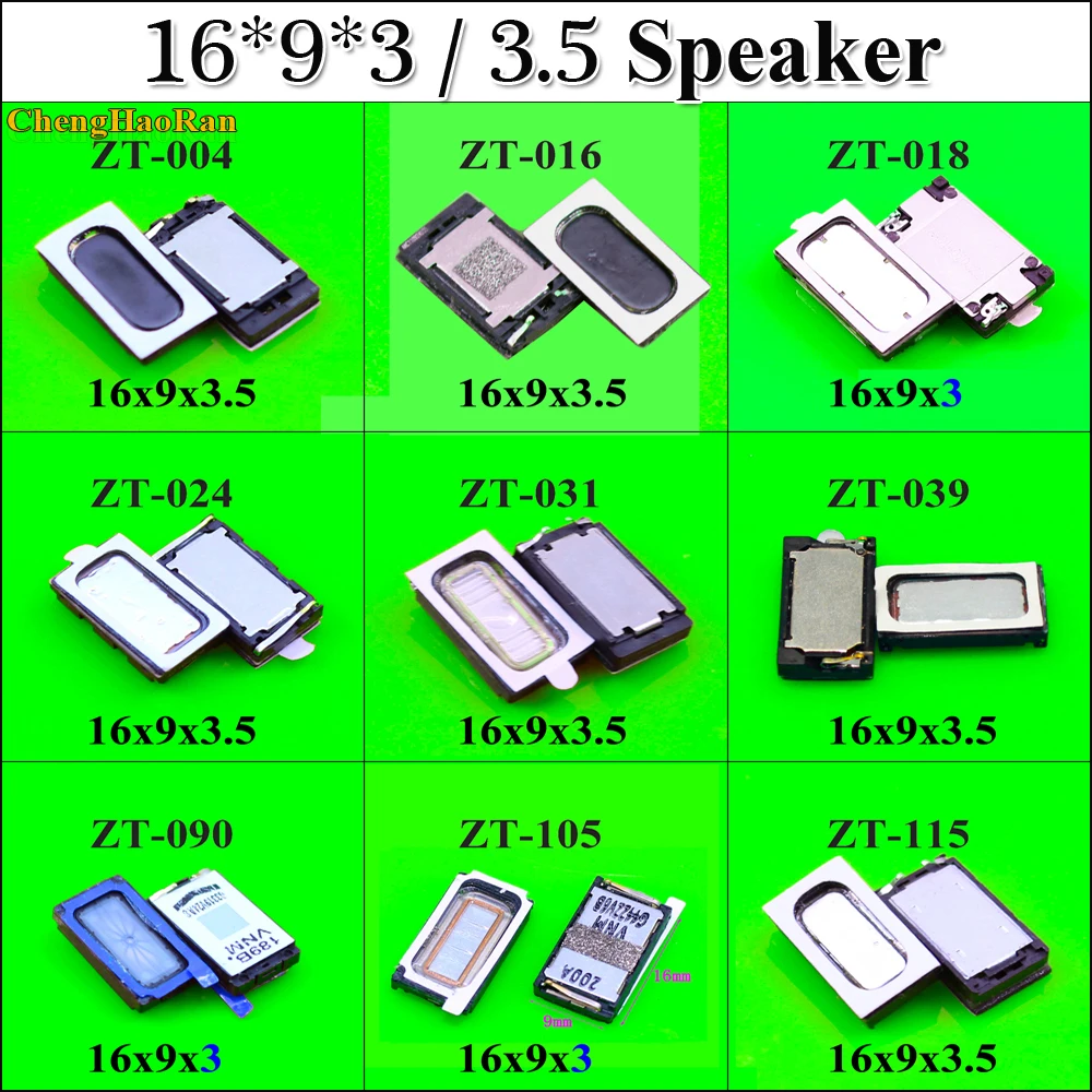 ChengHaoRan 2szt 16x9x3 głośnik głośnik Buzzer Ringer dla Xiaomi Redmi 3 3s /Redmi uwaga 2 uwaga 3 Redmi uwaga 4 4x 16*9*3