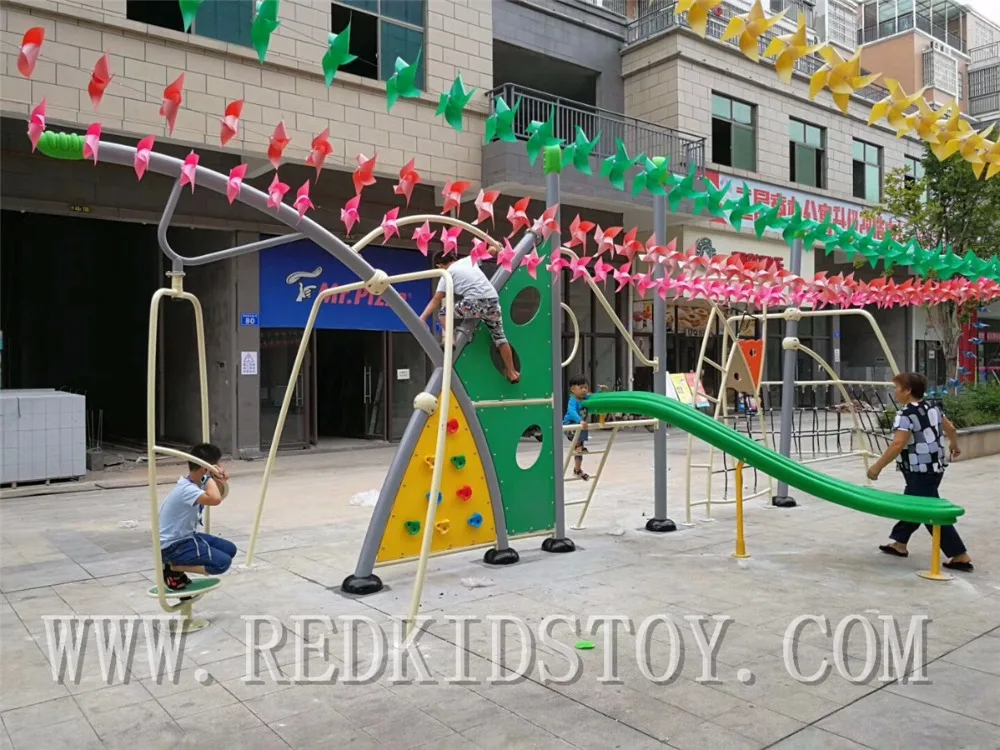 Heavy Duty Jungle Gym Outdoor Playground Equipment for Children Includes Slide Climbing