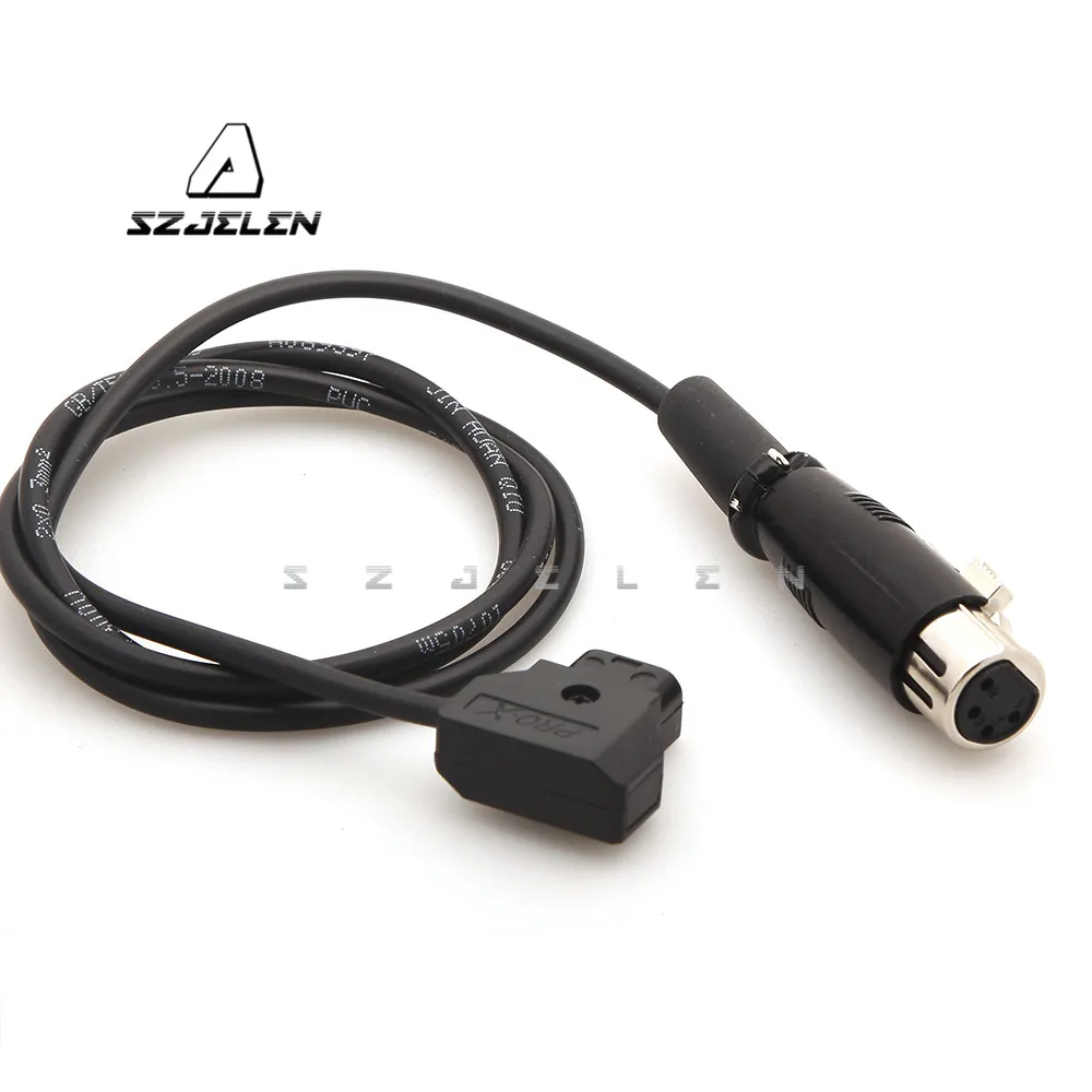 D-Tap Male to Female 4-Pin XLR Cable for Power Supply Battery Adapter