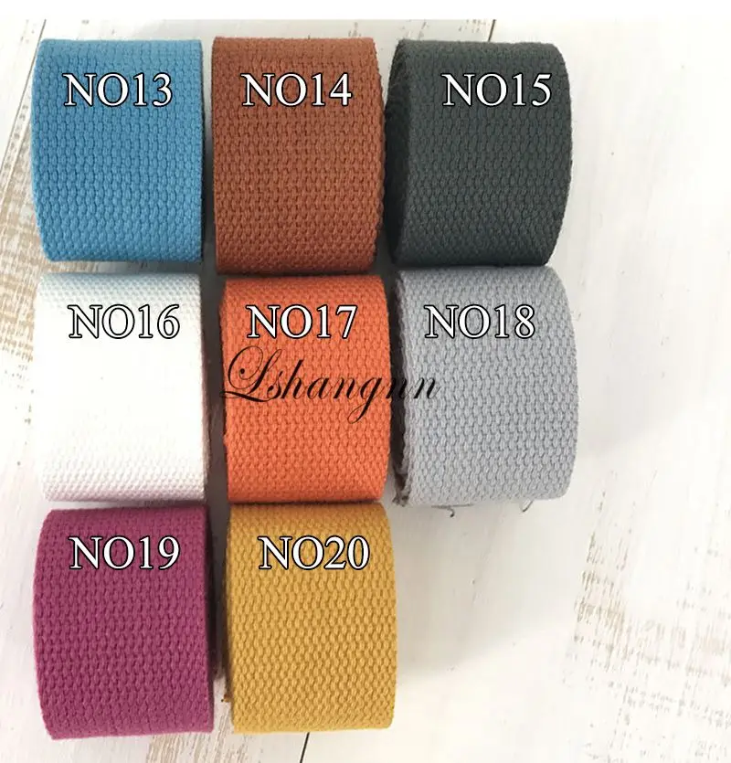 New 10 Meters 38mm Polyester/Cotton Ribbon Canvas Webbing /Strap Tape For Bag Strapping Belt Making Sewing DIY Craft For Home