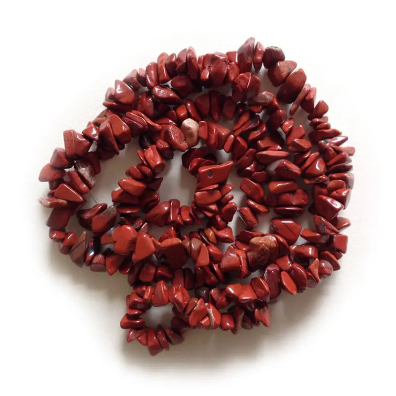 3-5x6-8mm Red Jaspers Beads Natural Freeform Chips Beads For Jewelry Making Beads Bracelets 32'' Needlework DIY Beads Trinket