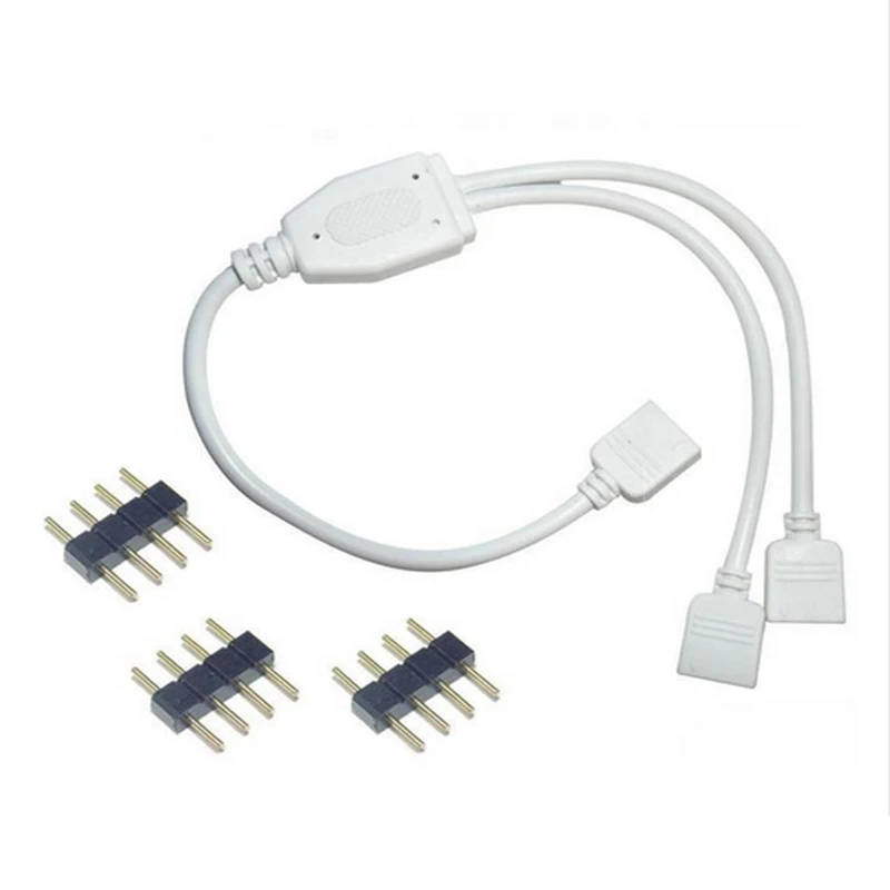 

4pin Extension RGB RGBW connector 1 to 2/3/4 Female Connector Splitter Extend Wire Cable Cord for 3528 5050 RGB LED strip light