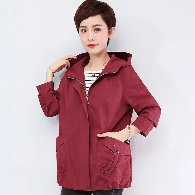 Jackets for elderly women solid autumn winter jacket for woman 2018 kimono jacket middle age clothing  DD1587