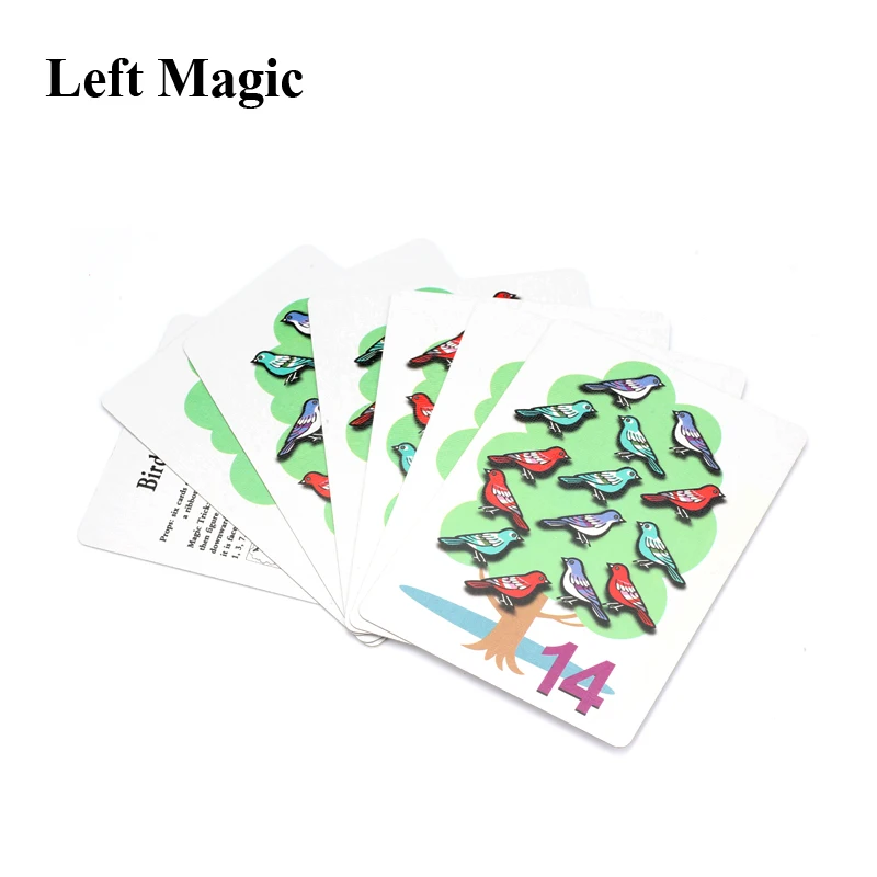 1pcs Count Bird Card Piaying Card Poker Magic Tricks Close Up Stage Props Illusion Accessary Fancy Mentalism Kids Magician C2077