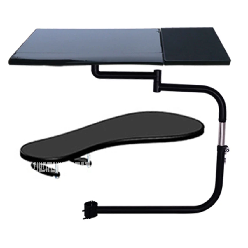 OK-010 Multifunctional Full Motion Chair Clamping Keyboard Holder Lapdesk+Square Mouse Pad+Chair Arm Clamping XL size Mouse Pad