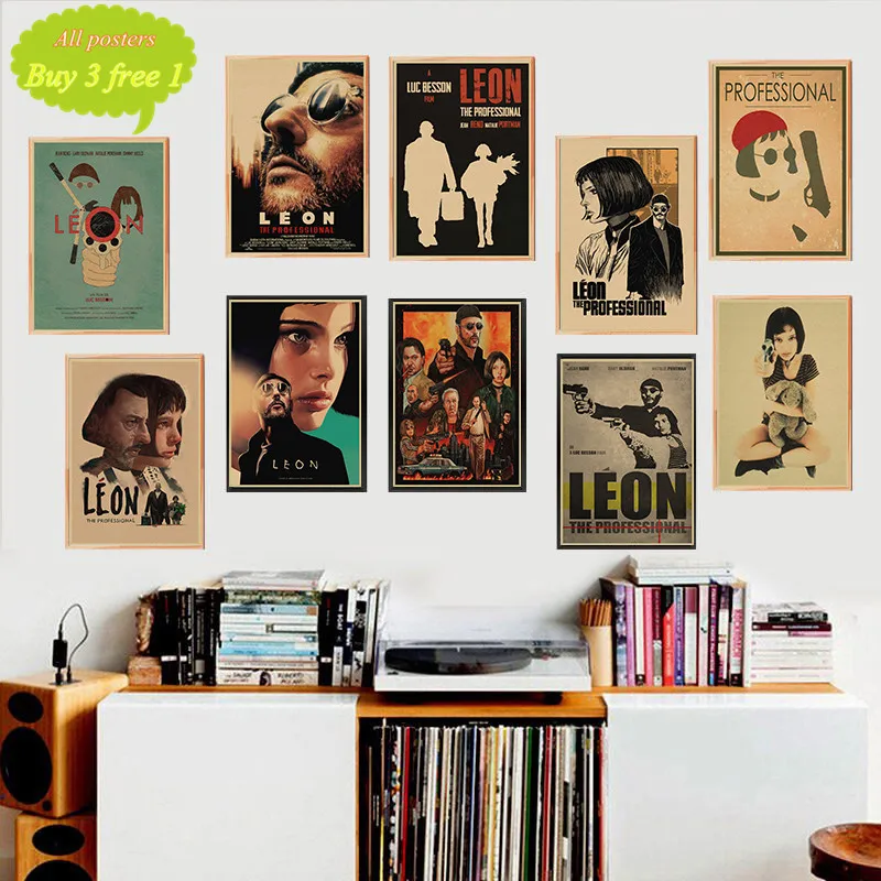 LAITANG Leon, póster de película Vintage profesional, póster Retro, decoración de Pared, decoración del hogar