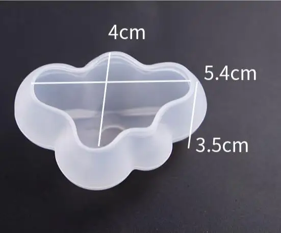 Cute 3D transparent cloud shape Silicon Molds For Epoxy Resin crystal Making Jewelry pendant decoration tools 3 style for choose