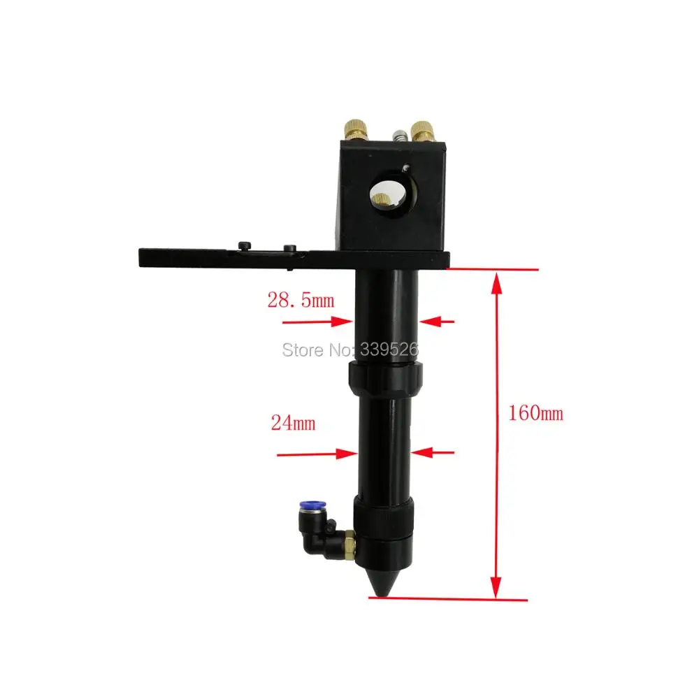 

Free Shipping CO2 Laser Head for Focus Lens Dia.20 FL.50.8 / 63.5mm & Mirror 25mm Mount for Laser Engraving Cutting Machine