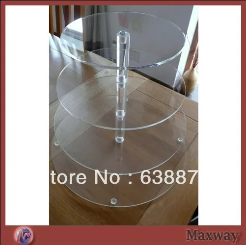 

4 tiers clear acrylic wedding cake stand decoration