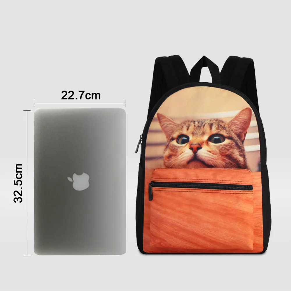 Dispalang Men Women Laptop Backpack Pet Dog Print School Bag Travel Shoulder Bag Kids Notebook Computer Bag Travel Rucksack