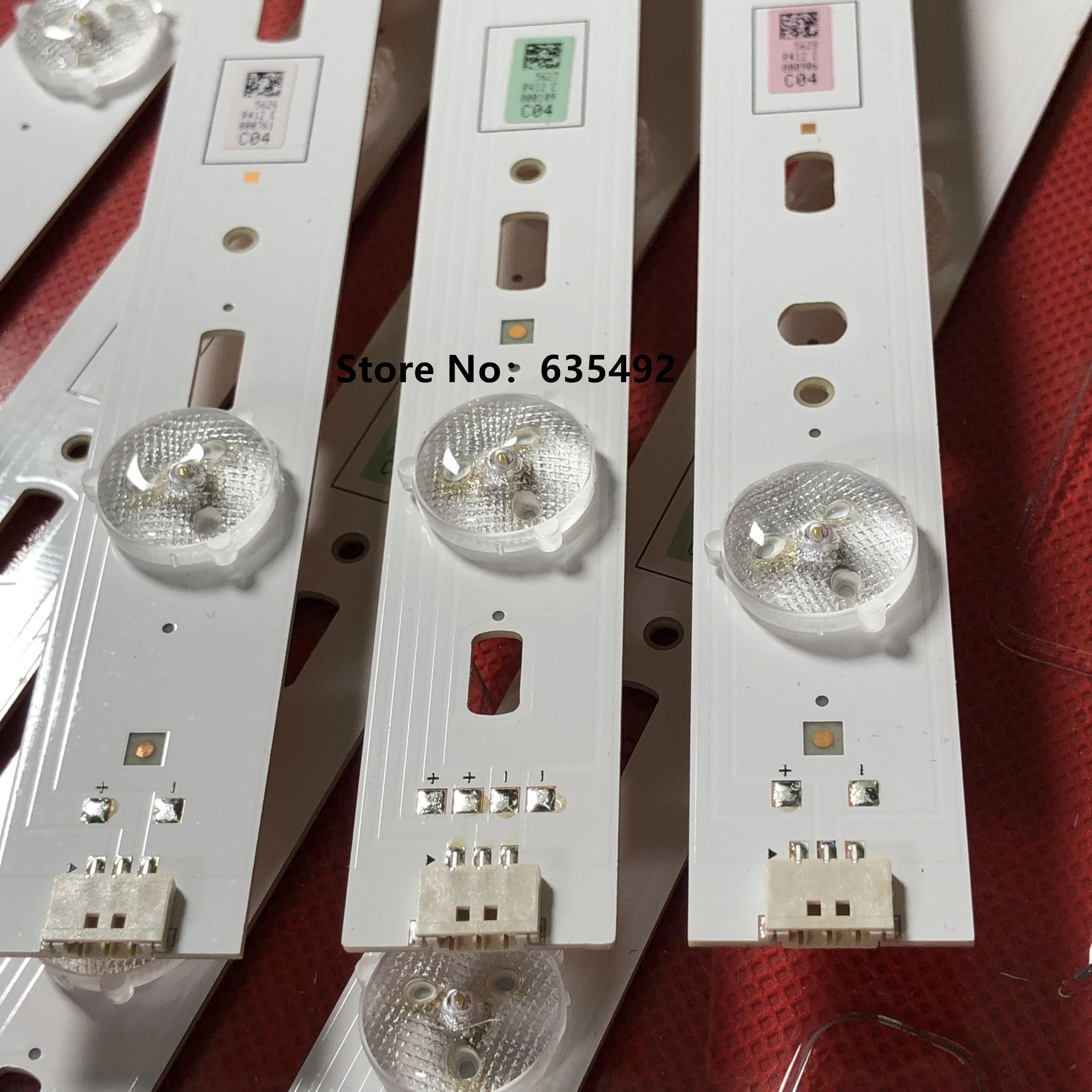 1ชุด = 30PCS แถบไฟ LED สำหรับ LC-80UE30U LC80LE661U 2014SDP80_3228_FHD_L07/C06/R07 LM41-00121A,LM41-0122A,LM41-00123A