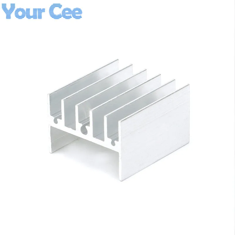 10pcs Aluminum Alloy Heatsink Radiator Heat Sink Cooling Silver for LED Electronic Heat Dissipation