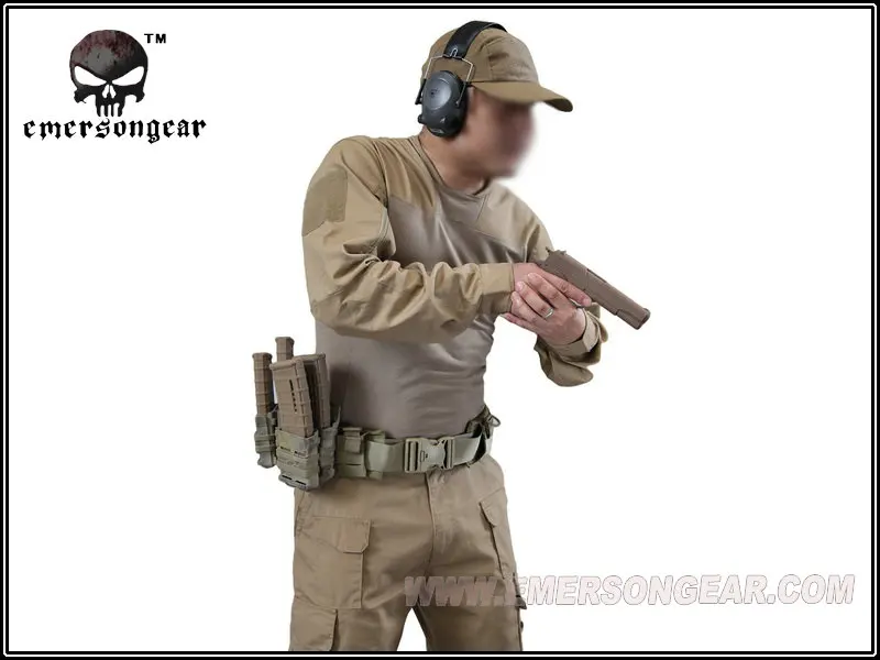 EmersonGear-Arc Style Combat Operation Shirt, LEAF Talos LT, Halfshell, EM8583, Coyote Brown