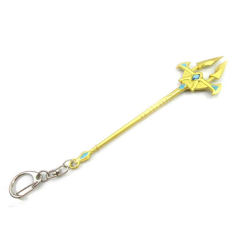 Bsarai LOL The Emperor of the Sands Azir 16cm/6.3in'' sword Model Key Chain Ring