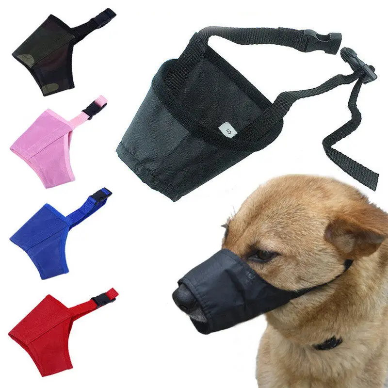 

Pet Dog Muzzle Mouth Mask Anti Bark Bite Dog Training Muzzle For Small Medium Large Dog Pet Dogs Accessories Size XS-3XL 5color