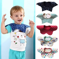 Lovely Flower Style Baby Bibs Rotating double snap Fashion Pattern Dot Striped Star Bibs Girls Boys DS19