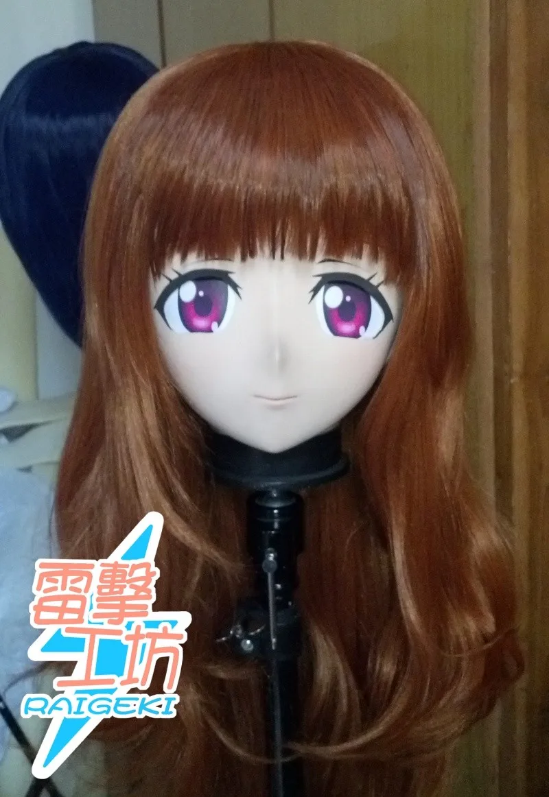 (KM91914)Top Quality Handmade Female Resin Full Face Cosplay Mask Kigurumi Crossdresser Doll