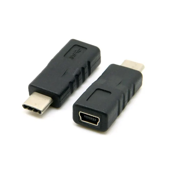 USB-C USB 3.1 Type C Male Connector to Mini USB 2.0 5Pin Female Data Adapter