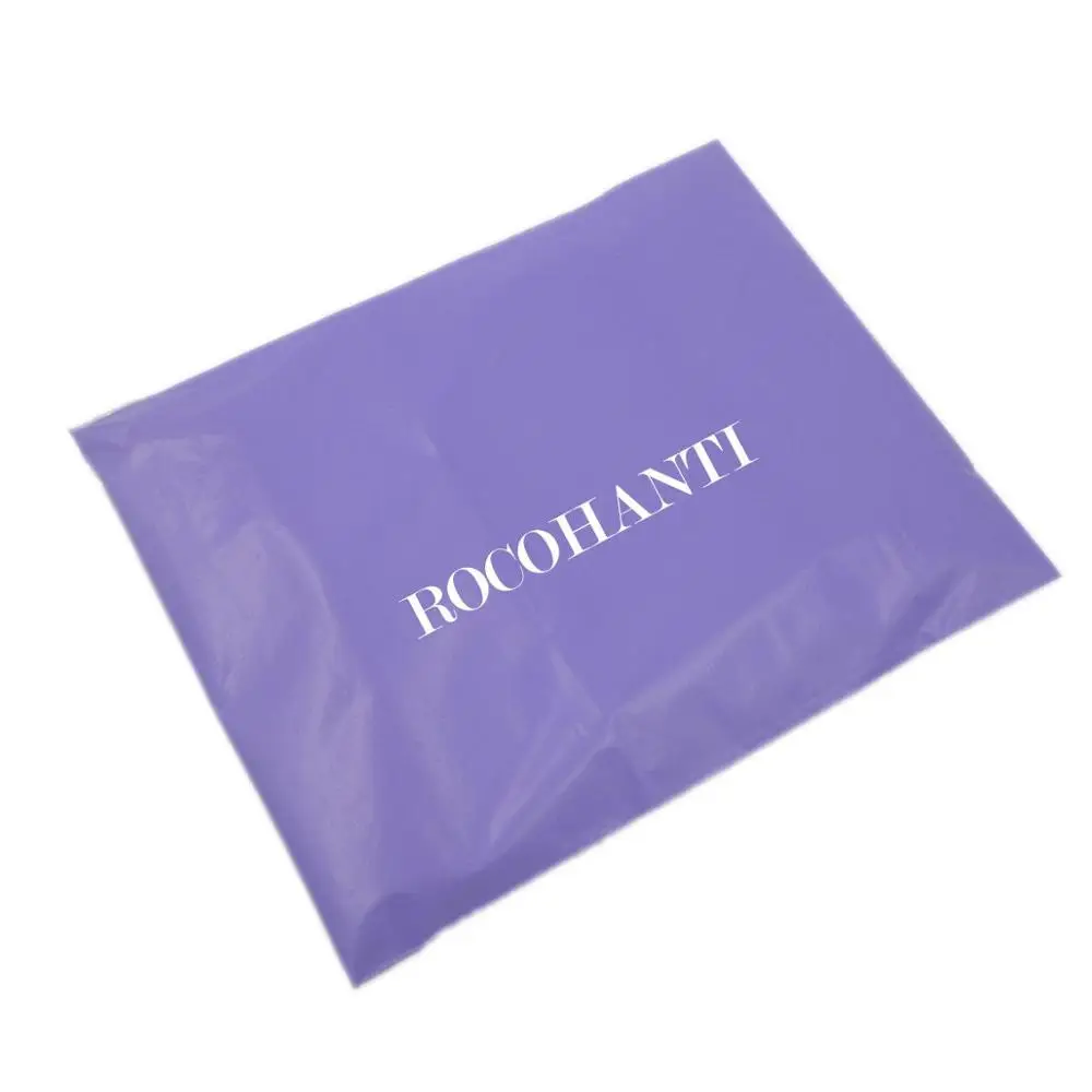 100pcs Custom Logo Printed Purple Plastic Mailing Shipping Envelopes Courier Mailer Bags for Clothing Gift Packaging Extra Large