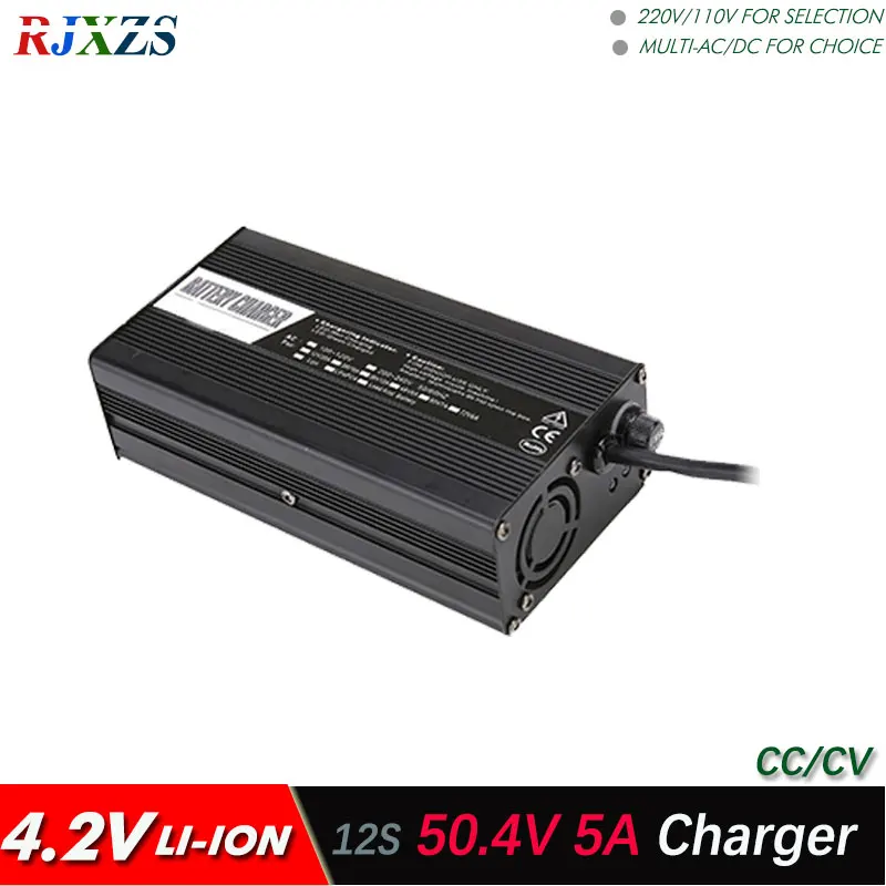 

54.6V 5A Alloy Charger For 13S Li Polymer/ Li-ion Battery Pack smart Support CC/CV Model 4.2V*13=54.6V