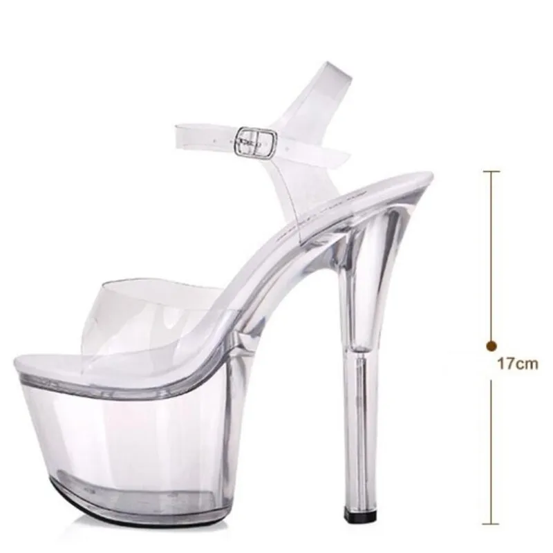 Plus:34-43 44 Elegantes Sandals Women 15cm Thin Heel Women Shoes Ladies Dress Pumps Zapatos De Vestir Exegang Office Lady Sandal