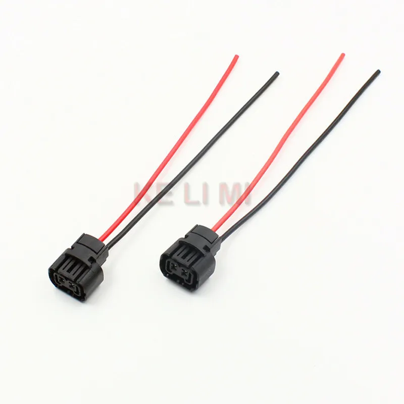 2x 5202 H16 2504 PS24W 5201 LED Bulbs Female Connector Adapter Socket Plug
