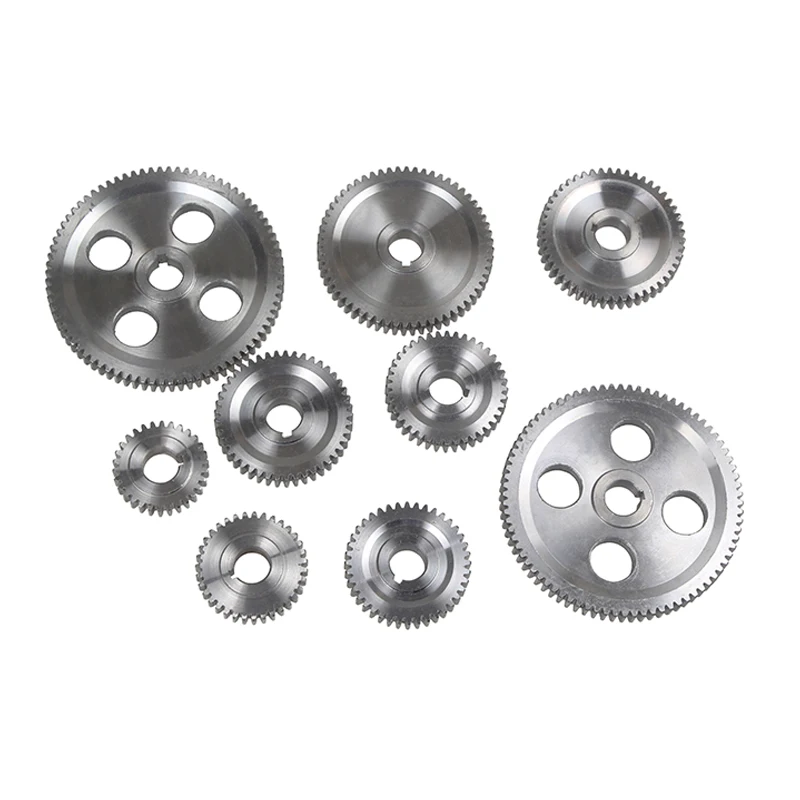 9pcs Metric Metal Gear For SIEG C2 C3 G8688 G0765 BD-6 BD-7 M1-250 Craftex CX704 Mr.Meister Compact 9 Clarke CL300M S/N:10002