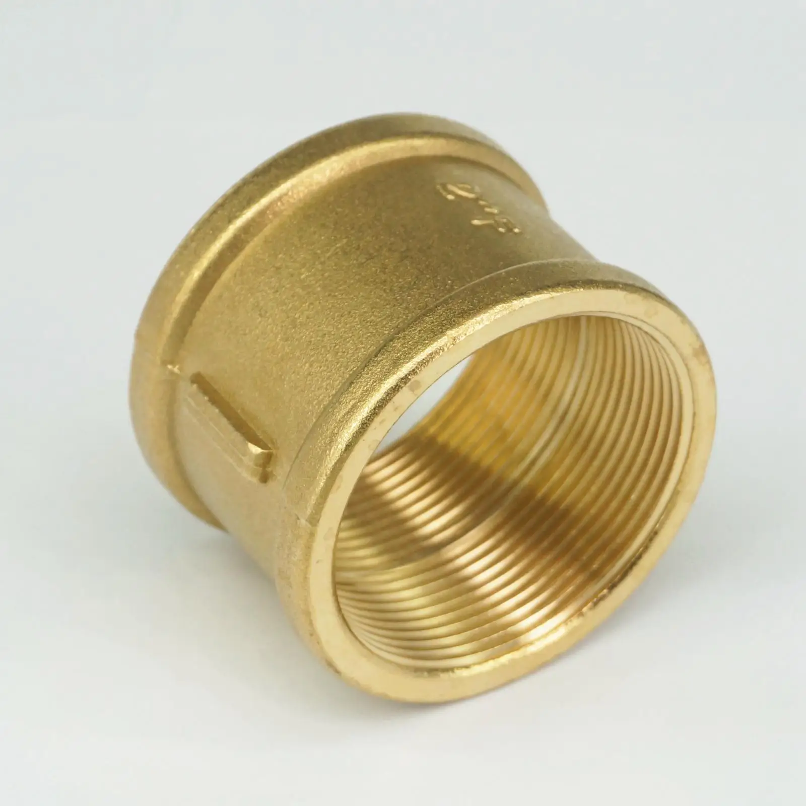 2" BSP Female Thread Brass Pipe Fittings Round Nut Rod Connector Coupling Full port